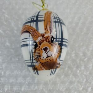 Li Bien Pier 1 Imports Easter Bunny Ornament 2020 Glass Egg Rabbit Spring